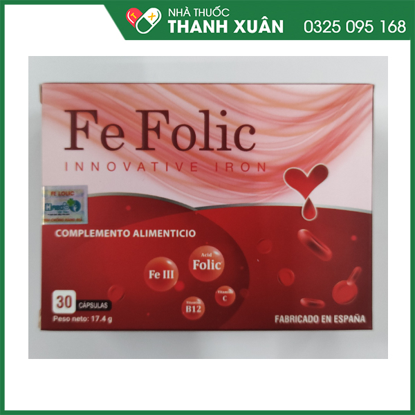 Fe Folic bổ sung sắt tái tạo hồng cầu